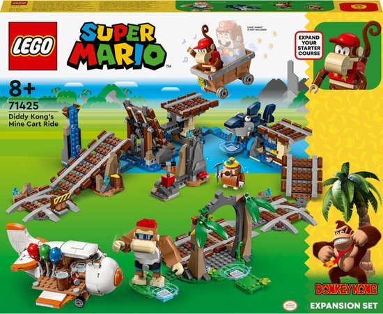LEGO Super Mario Uitbreidingsset: Diddy Kongs mijnwagenrit - 71425