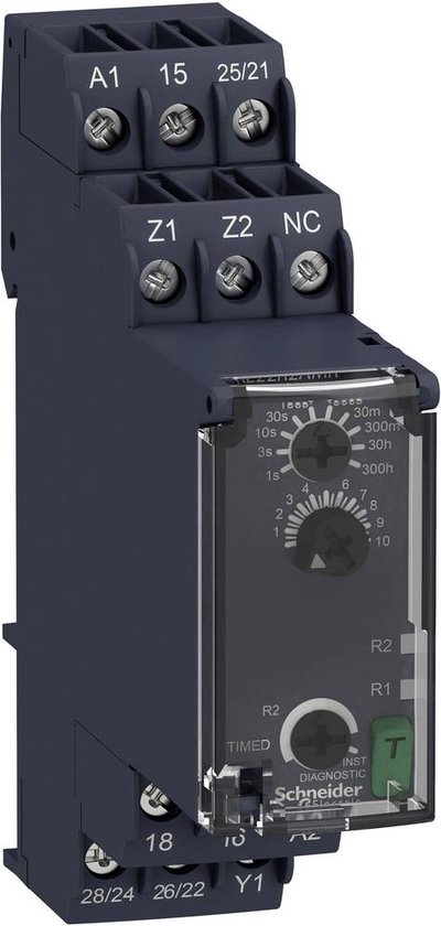 Schneider Electric RE22R2AMR Tijdrelais Monofunctioneel 1 stuk(s) Tijdsduur: 0.05 s - 300 h 2x wisselcontact
