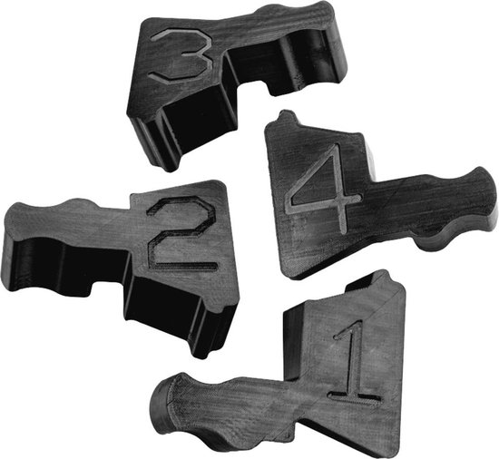 DEFENDER by Adam Hall Verbindingstaps 869301ASET Polyurethaan Zwart Inhoud: 1 set(s)