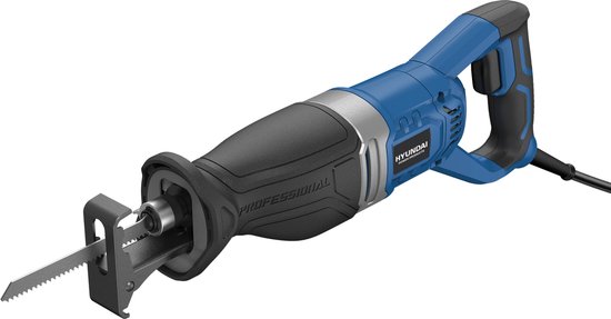 Hyundai reciprozaag 1.050 W - 105 mm - incl. 2x zaagblad - geschikt voor in hout, metaal en soortgelijke materialen - ergonomisch gevormde handgreep - soft grip