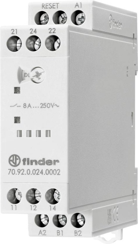 Finder 70.92.0.024.0002 Thermistor-motorbeveiligingsrelais 24 V/AC 2x wisselcontact 1 stuk(s)