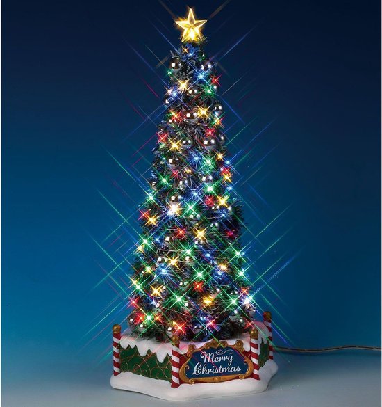 Lemax Kerstdorp New Majestic Christmas Tree - 34 cm - Met verlichting