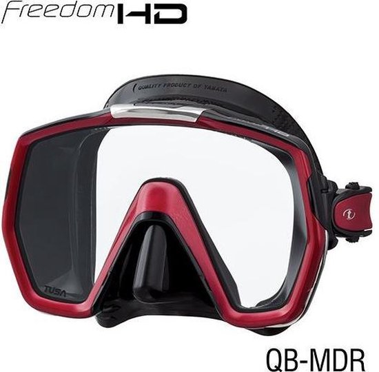 TUSA Snorkelmasker Duikbril Freedom HD M1001QB -MDR - zwart/rood