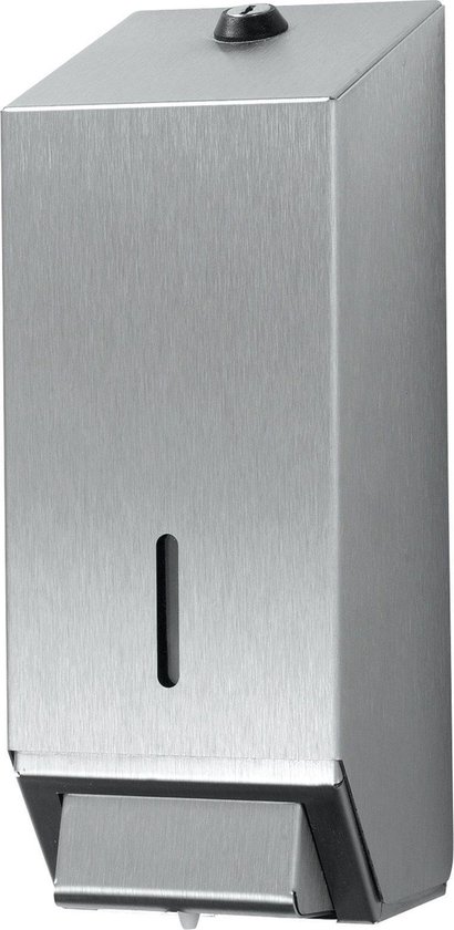 Dispenser Euro zeep 1000ml navulbaar RVS