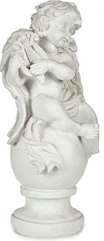 Decoratieve figuren Engel Wit 22 x 22 x 48 cm (2 Stuks)