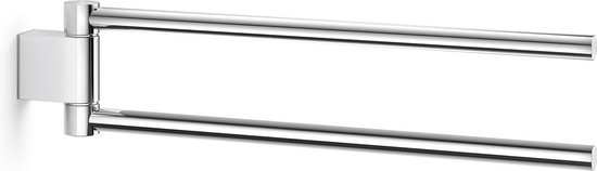 Zack Atore handdoekhouder 2.8 x 10.4 x 46cm RVS met 2 verstelbare houders - Hoogglans Gepolijst
