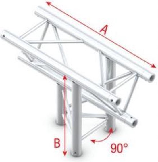 Showtec Truss T-Cross up/down 3-way