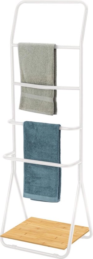 WENKO Handdoekhouder Verona wit glans - Handdoekrek