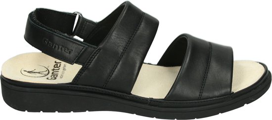Ganter 200521 - Volwassenen Dames slippers - Kleur: Zwart - Maat: 38