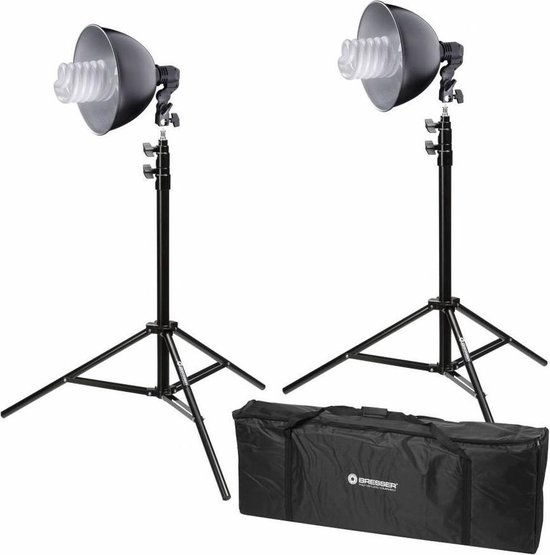Bresser Fotostudioset - BR-2280 - Geschikt voor Product- en Portretfotografie - 2 Lampen