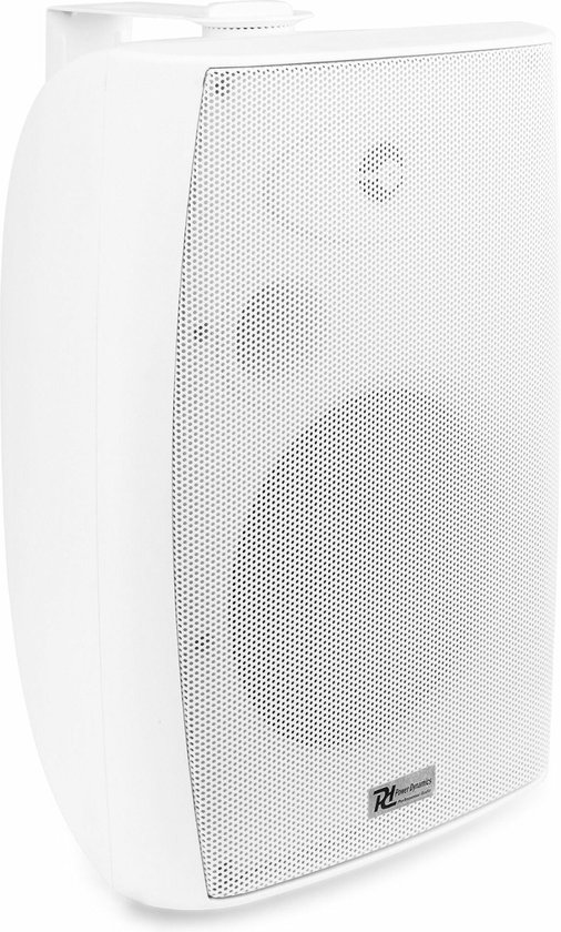 Buitenspeaker - Power Dynamics BF80TW outdoor speaker 8 inch - 50W - Ook geschikt voor 100V installaties - Wit