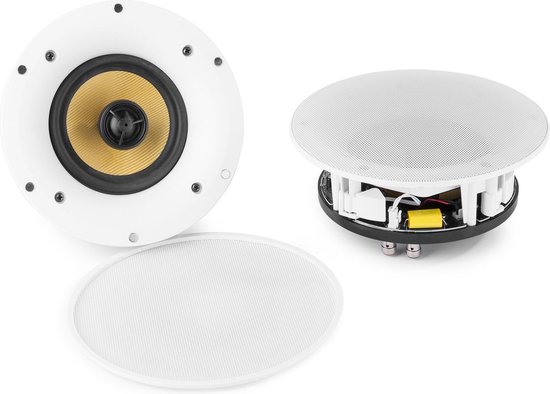 WiFi en Bluetooth speakerset - Power Dynamics WCS65 plafond inbouw luidsprekerset - 120W