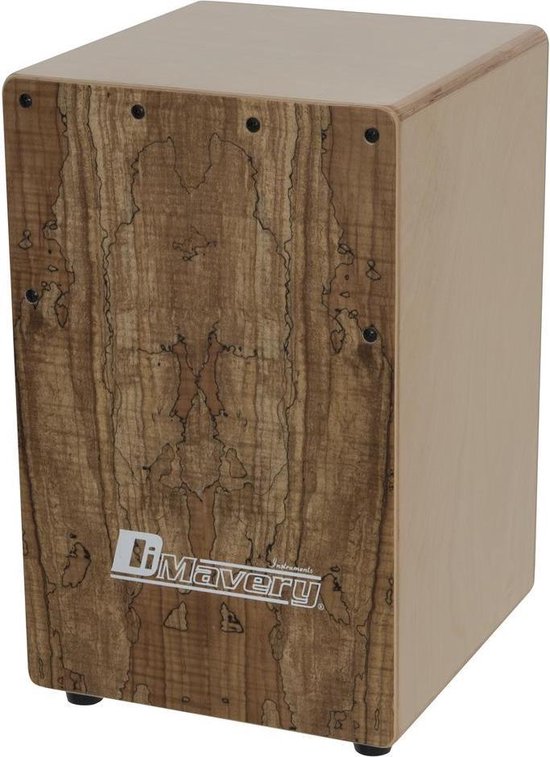 DIMAVERY CJ-580 kinder Cajon - spalted Esdoorn hout - handtrommel - drumbox