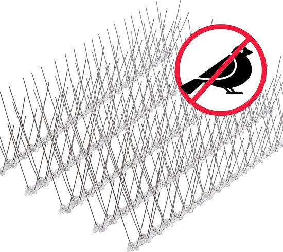 hoge stekels voor balkon - Duivenwerende spikes - omheiningen en dak / Duivenafweer - katten tegengaan \ dieren afweer - vogelafschrikmiddelen_15m