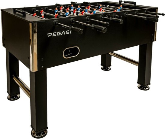 Pegasi Voetbaltafel Elite Black - Zwart - Kickertafel - Voetbaltafel