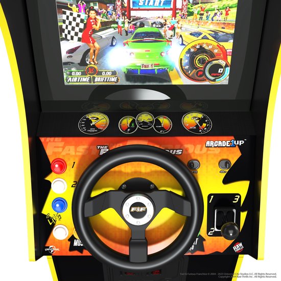 Arcade1Up - The Fast & The Furious Deluxe Arcade Kast - inclusief 4 games