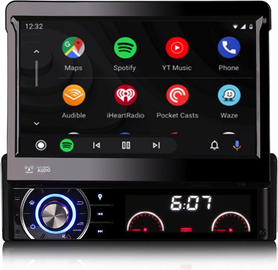 1 din Autoradio klapscherm | CarPlay & Android Auto