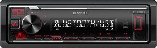 Kenwood KMM-BT209 Autoradio - Rood