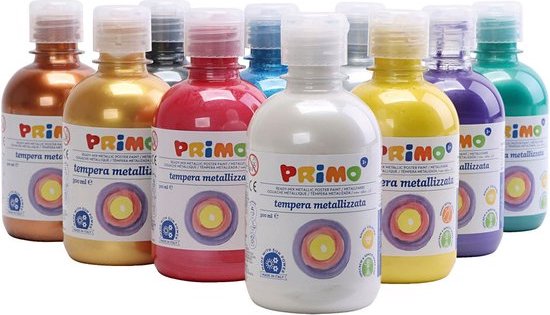 Metallic Acrylverf - Diverse Kleuren - PRIMO - 10x300 ml