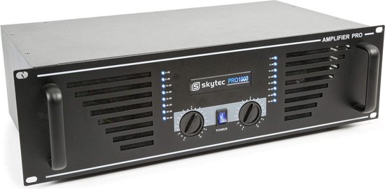 SkyTec SKY-1000B PA Versterker 2x 1000W - Zwart