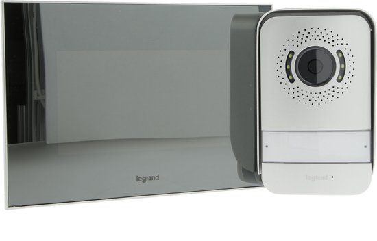 Legrand 360° videofoon systeem - zwart - 7" spiegel kleurenscherm