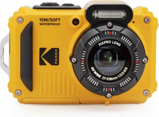 Kodak WPZ2 Yellow + 2e accu + 16gb geheugenkaart