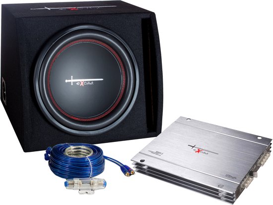 Excalibur X1 Basspack 12'' - Subwoofer - Met Versterker & Kabelset