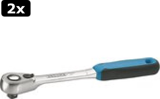 2x Gedore 1993 U-20 1436686 Omschakelratel 1/2 (12.5 mm) 270 mm