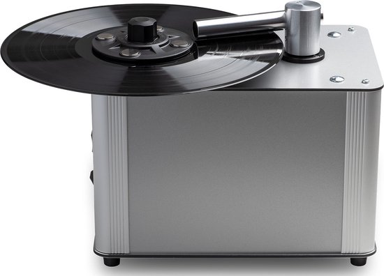 Pro-Ject VC-E2 – Record Cleaner – Platenwasmachine - Machine platen reinigen – Platenreiniger – Voor alle platen - Zilver