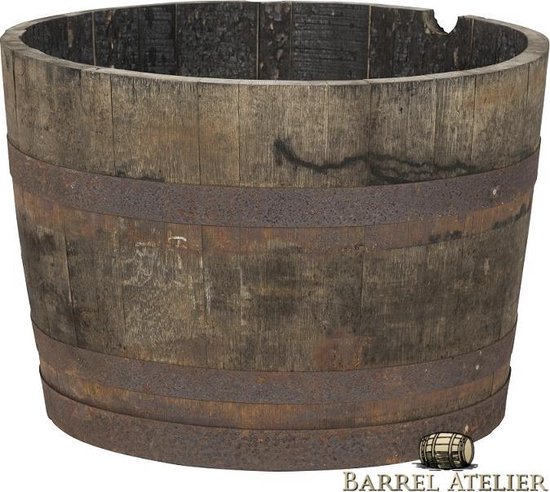 Whiskyvat kuip "Scottish" 1/2 190L (authentiek) / Hout