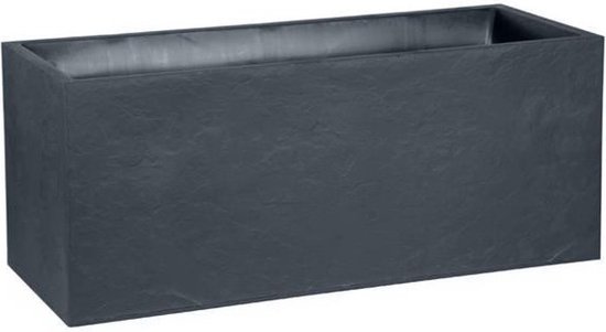 EDA Plantenbak - Bloembak - 98L - 99,5 x 39,5 x 43,5 cm - Antraciet