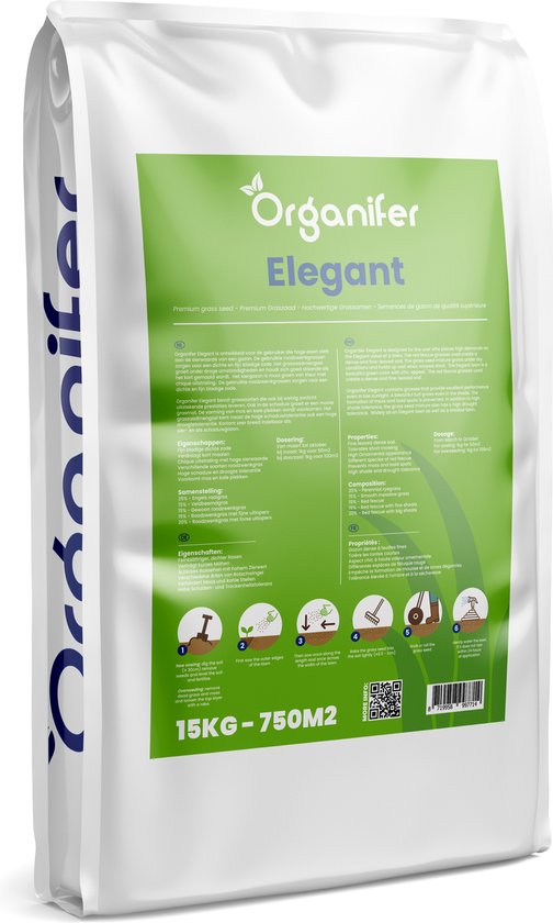 Siergazon Graszaad – Elegant  (15Kg voor 750m2) Organifer