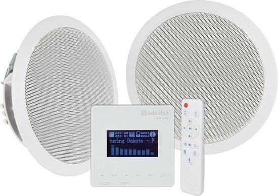 Adastra WA-215-SET bluetooth inbouwversterker en plafondluidsprekers
