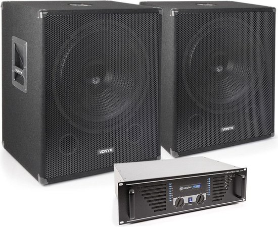 Complete 2000W Subwoofer Set met Versterker en Bass Luidsprekers