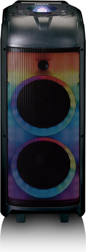 Lenco - PA-260BK - PA met front LED verlichting en disco bal