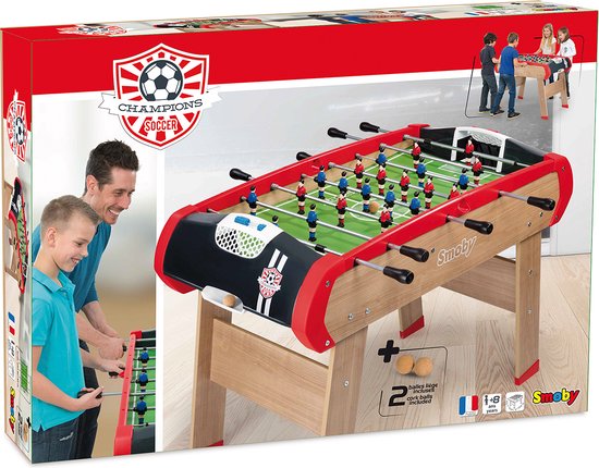 Smoby - Voetbaltafel - Voetbaltafel Voor Kinderen - 120 x 87 x 86 cm - Hout