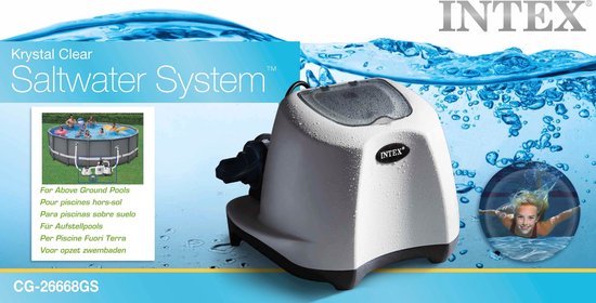 Intex Krystal Clear Zoutwatersysteem QS500 26668GS - max. 26.500 liter