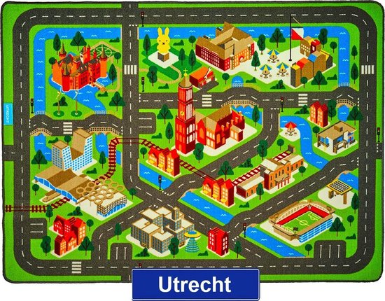 Jouw Speelkleed Utrecht - Verkeerskleed - Speeltapijt.