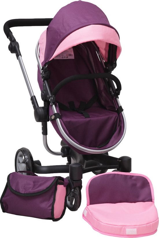 Cangaroo Violette Poppen Kinderwagen 6807