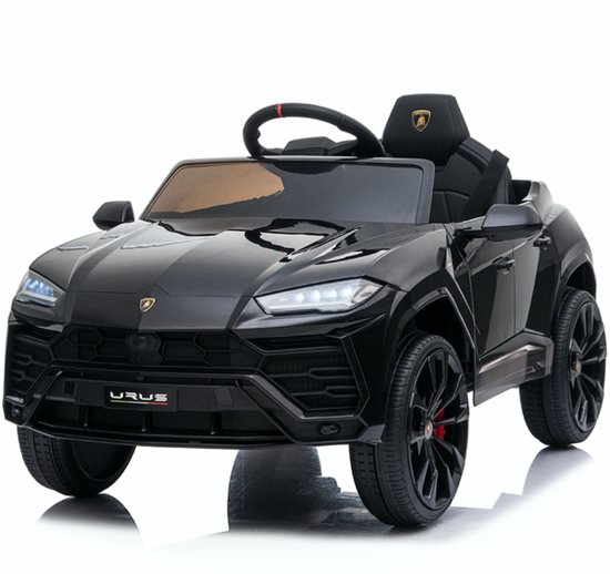 Elektrische kinderauto Lamborghini Urus 12V Accu auto voor kinderen Met Afstandsbediening (Zwart)