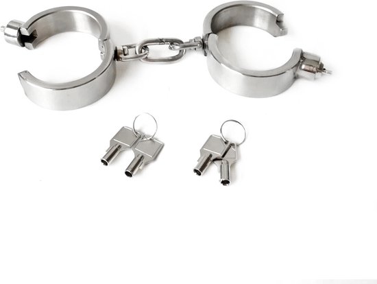 Prolink Novelties® - Press lock handboeien - handcuffs - stainless steel