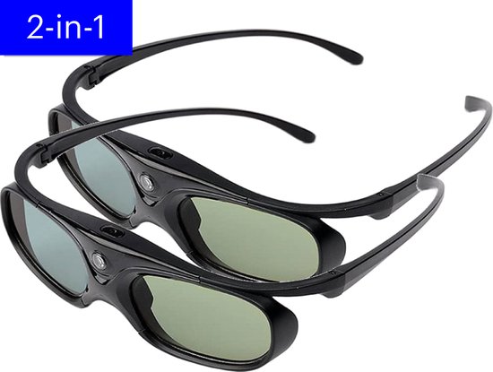 XGIMI 2x 3D brillen - 2-in-1 bundel - 2022 Model - Active Universal 3D glasses