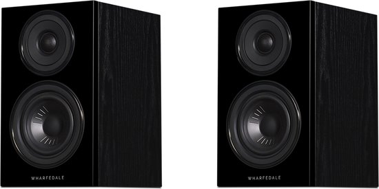 Wharfedale Diamond 12.0 – Compacte boekenplank luidsprekers – Eenvoudige installatie – Gebouwd voor lage resonantie - Zwart (per paar - 2 stuks)