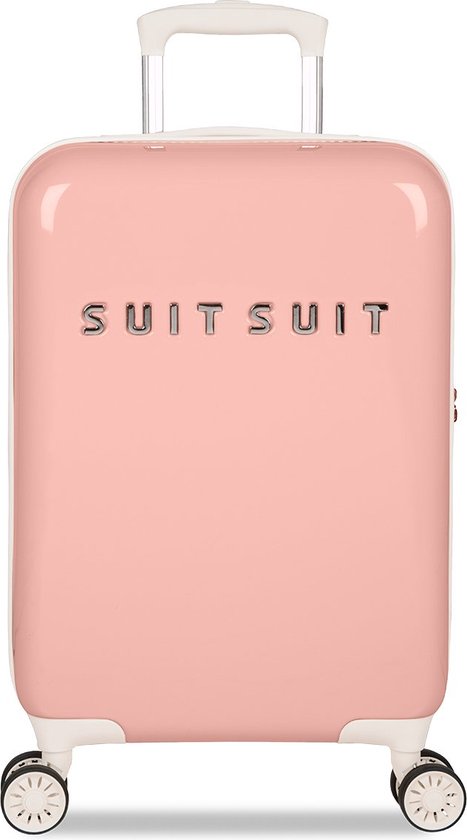 SUITSUIT Fabulous Fifties Lichtgewicht Handbagage koffer met 4 wielen - 55 cm - 33L - Papaya Peach