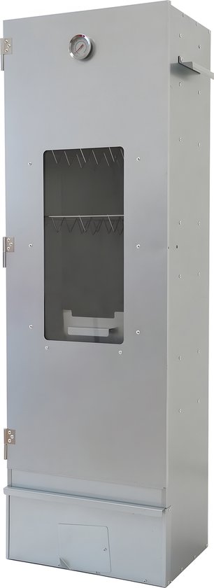 EuroCatch - Rookoven - Big One - Rookkast - 120x44x28cm - Incl. Thermometer - Rookhaken - RVS Roosters - Zeer Compleet - Smoker