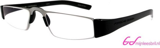 Porsche Design P8801A +1.50 - Titanium/zwart - Leesbril
