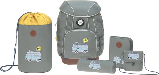 Rugzak Met Schoolset Lassig Adventurer Bus