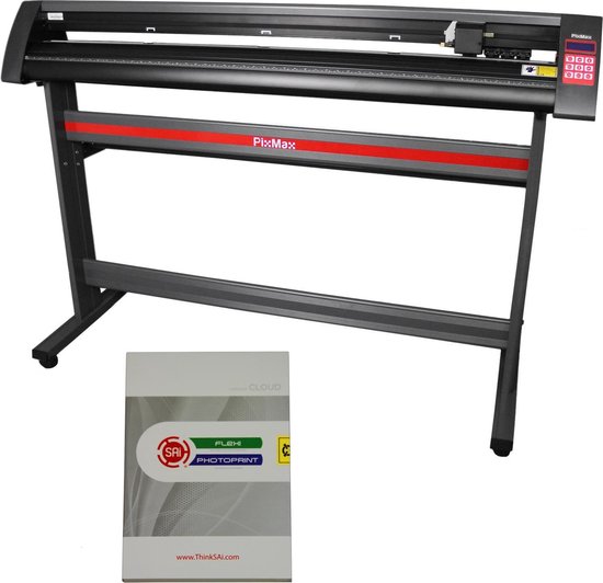 Vinyl Snijplotter XL 150 cm met Optisch Oog Laser Geleider / Bedrijfslogo Sticker Maken en Snijden & Flexi Starter Sofware