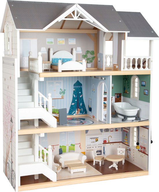 Small Foot - Houten Urban Villa Poppenhuis met Accessoires,