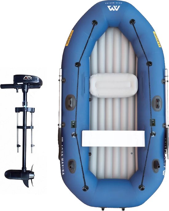 Aqua Marina Classic Rubberboot met Elektromotor Opblaasbaar - 4 Volwassenen